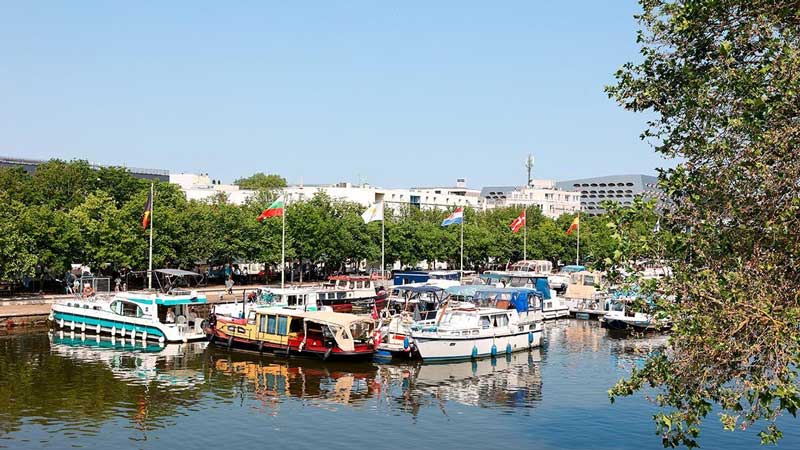 Nancy à vélo - port de plaisance- eurocycles location et vente de vélo à nancy